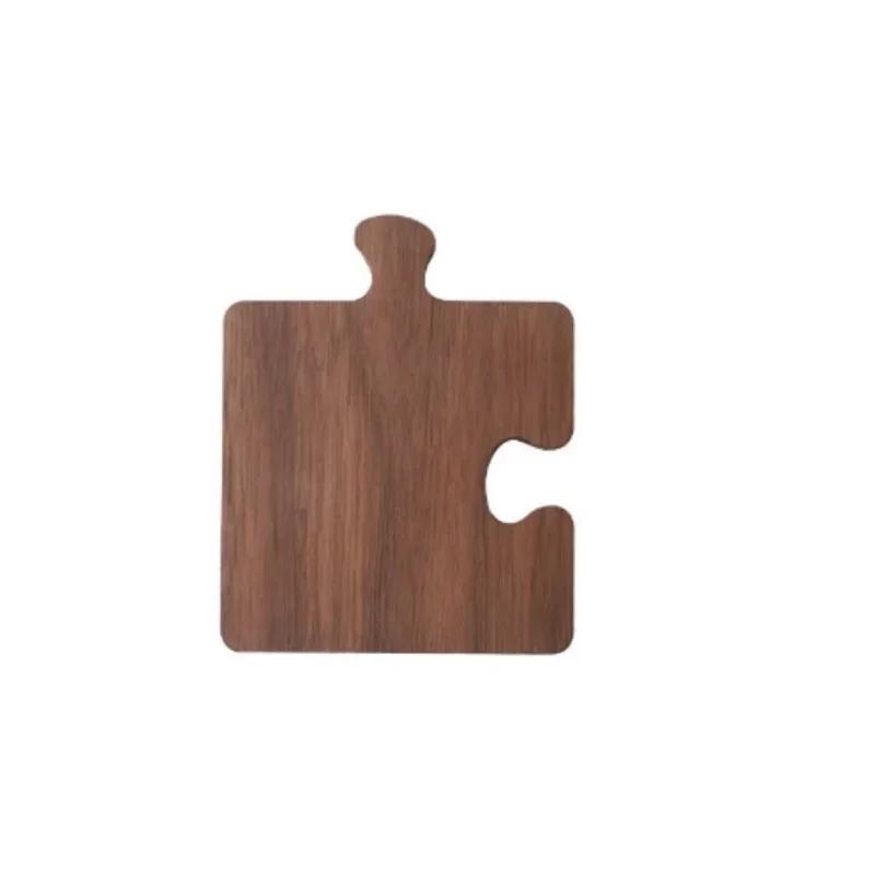 4 Stück/Set Walnuss Puzzle Tassenuntersetzer Rutschfest Hitzebeständig Holz Tee Kaffee Untersetzer Zuhause Tischsets Dekorationen Barwerkzeuge