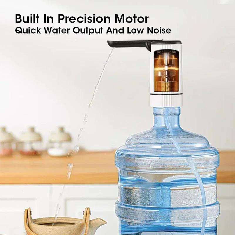 Water Dispenser Water Pump Electric Bottle Pump Mini Portable Water Pump Usb Foldable Household Automatic Water Dispenser
