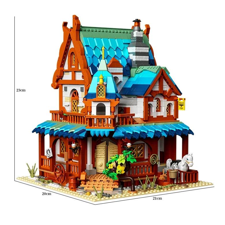 Europäische Mittelalterliche Architektur Mikrobausteine Spielzeug - Ideal für Kinderfestgeschenke, Exquisite Architektonische Kunst zum Selberbauen