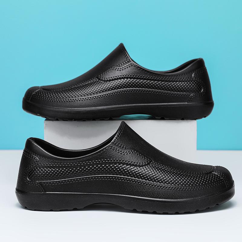 Yto Curtain Men's Light In-Stock Waterproof Food-Grade Shoes, Outside Work Safety Shoes, Waterproof And Wear-Resistant, Ultra- Easy Slip-On Rain Shoes, Footwear Cm