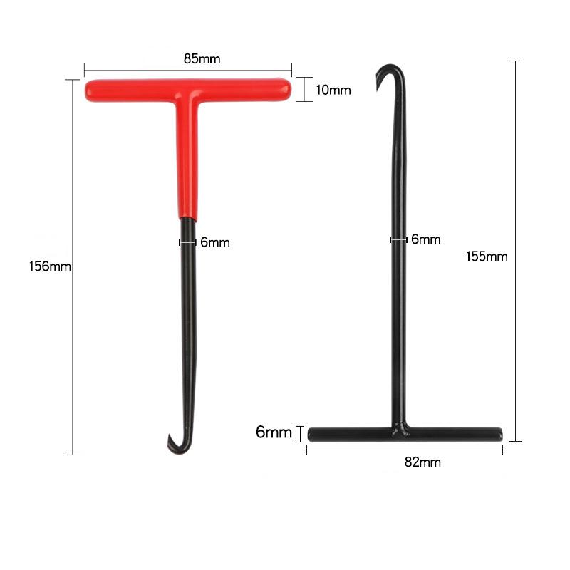 Reparasjonsverktøy for fjerning av fjærer Motorsykkeleksosfjærkrok T-formet håndtak Eksosrør Fjærtrekkermonteringskroker