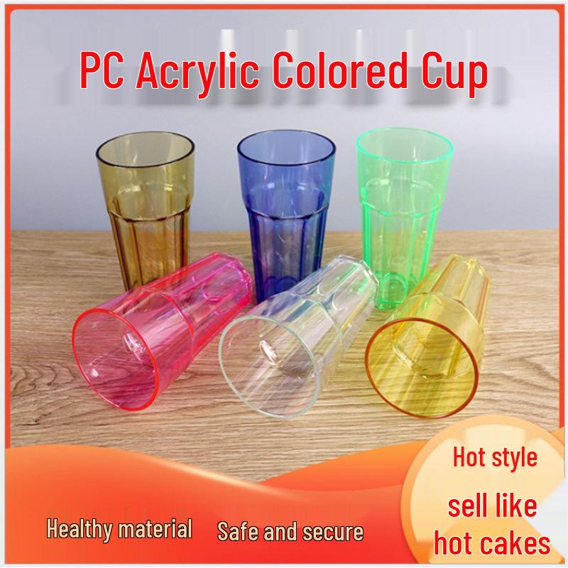 Thickened Transparent Acrylic Roman Cup - Food Grade Tea & Water Cup 310ml