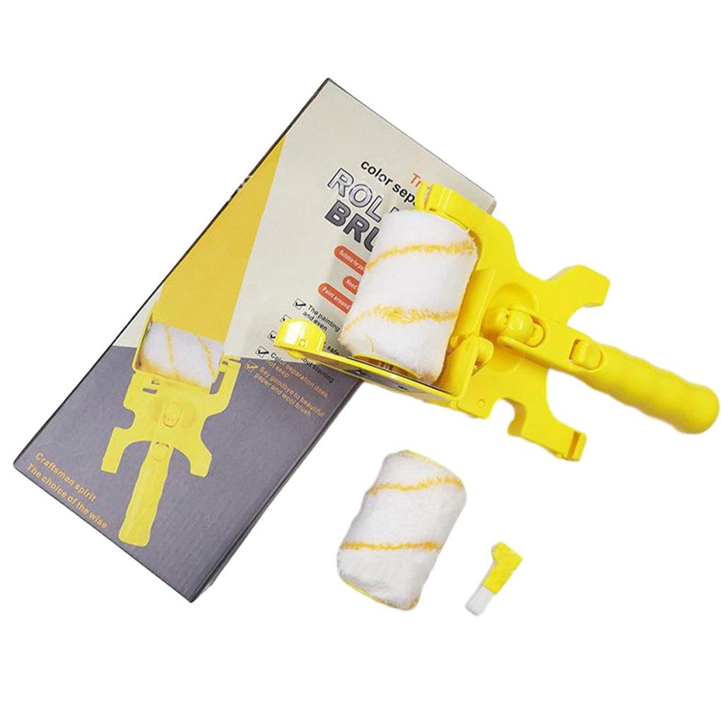 

Набор прочных кистей-валиков для краев, большие проекты по покраске, выполненные с помощью кисти-валика для краев из АБС-пластика жёлтый