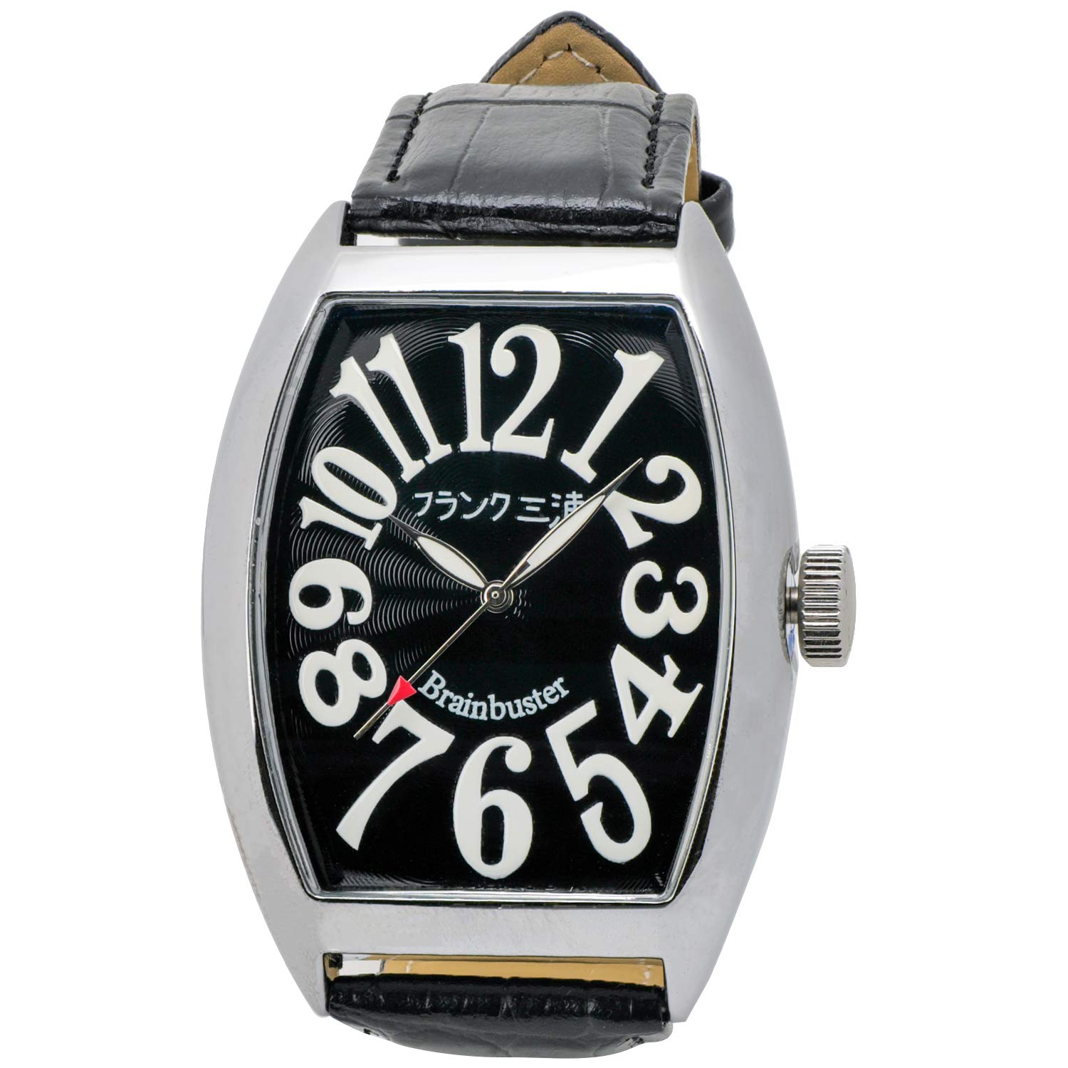 Мужские часы FRANK MIURA Magnum, Модель 6, Ремешок из черной кожи, FM06K-B