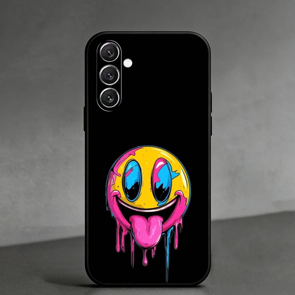 C-Cool Colorful Graffitiy Phone Case For Samsung Galaxy A91,80,73,72 ,71,53,52,32 ,31,22,21s,20,Soft Black Case