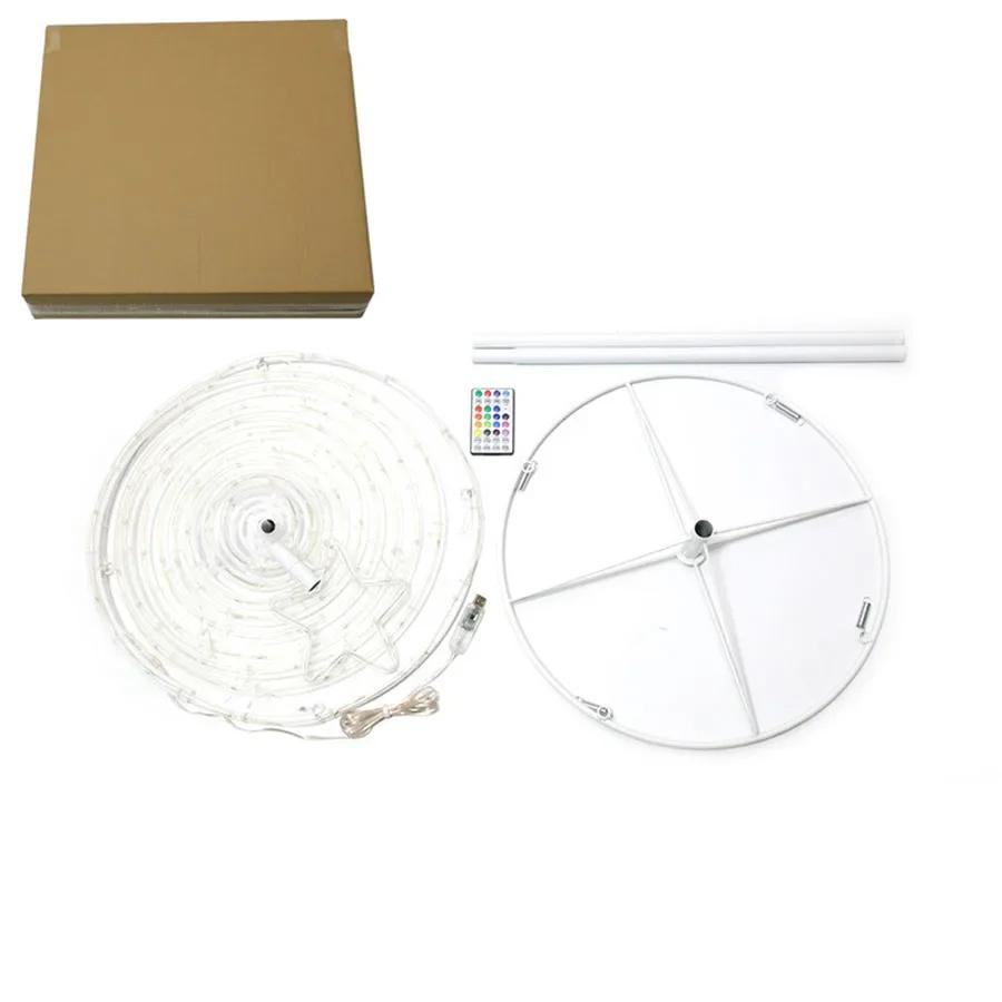 1.2/1.5/1.8M Spiral Artificial Lighted Christmas Tree With RGB Changeable Fairy Light Outdoor DIY Christmas Light Show Tree