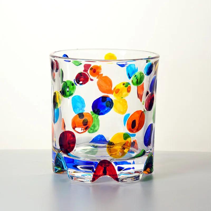 

Красочный вращающийся стакан для виски, дизайн Германия, хрустальный бокал для вина, снимающий стресс, стакан для бренди с волнистым узором, стакан для наслаждения виски, пивная кружка 250ml синий