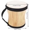 Wood+Sheepskin Hand Drum Kit Wood Color Handpan Drums Set  For Drum Lovers