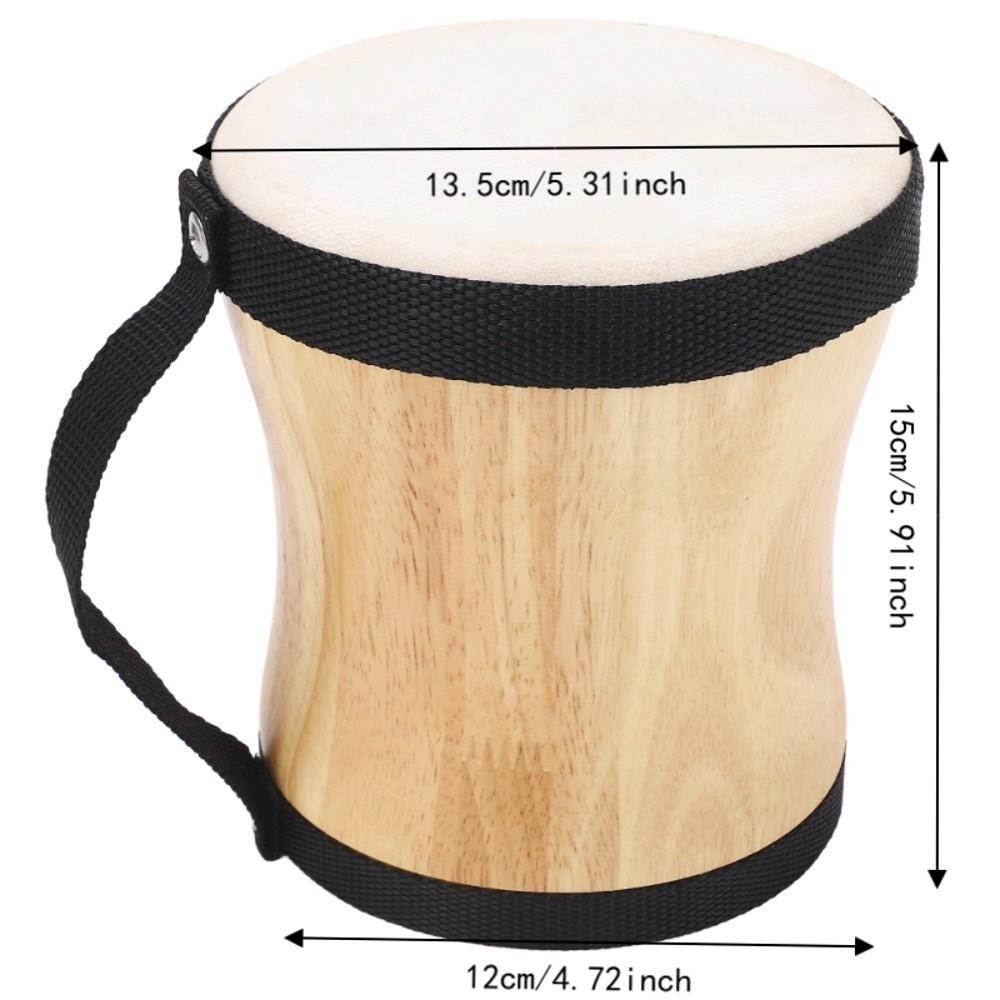 Wood+Sheepskin Hand Drum Kit Wood Color Handpan Drums Set For Drum Lovers