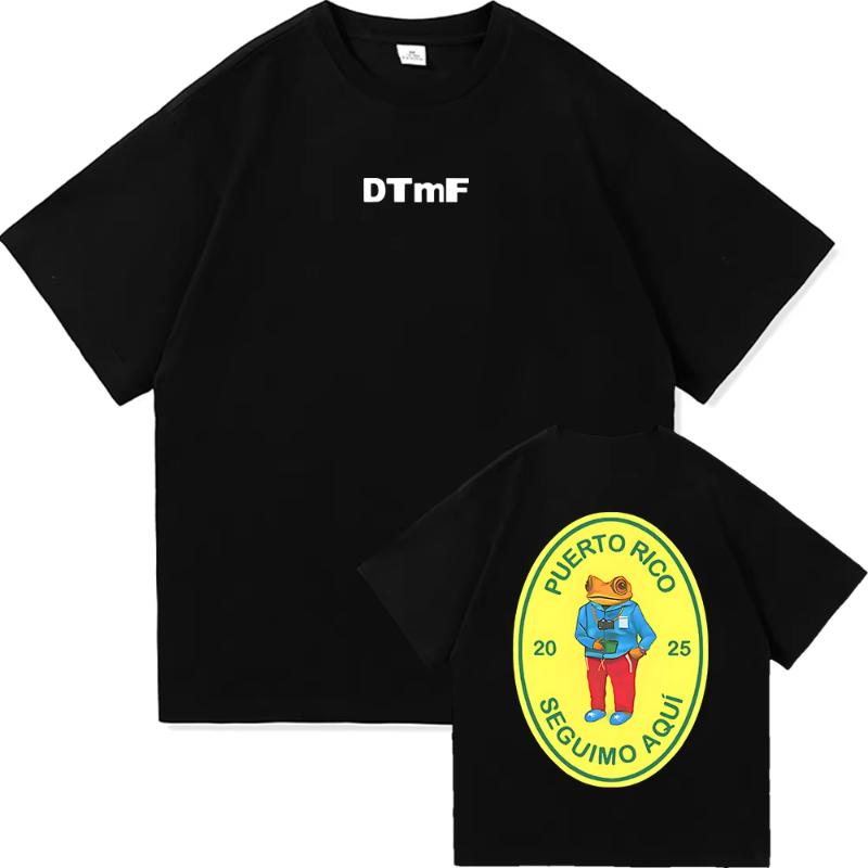 DTMF Debí Tirar Más Fotos Bad Bunny T Shirt Fashion Women Retro Funny Frog Tshirt Unisex DeBÍ TiRAR MáS FOToS Cotton Tees Shirts