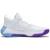 New LINING Liren 2 Low Basketball Shoes Men Low Top Standard White/Blue/Purple ABAS039-11