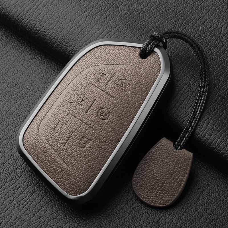 Car Key Cover Accessories for Cadillac Escalade 2024-2025 Key Case Leather Escalade High-end Car Key Case Buckle Anti-scratch