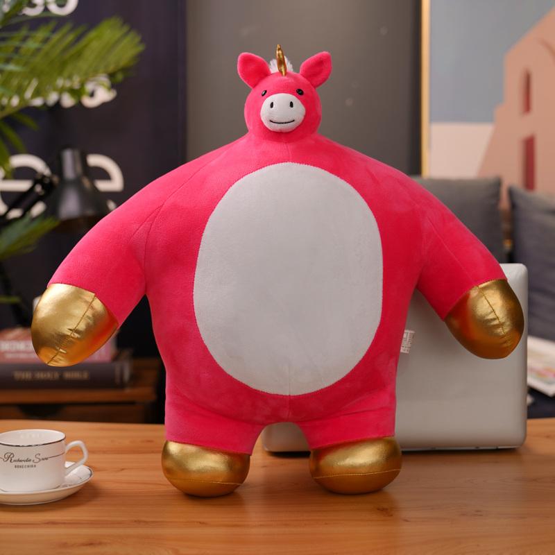 

24/47cm Small Head Cartoon Bear Sloth Fox Panda Elephant Dolls Lovely Animal Plush Pillow Stuffed Soft High-Quality Toy 24cm