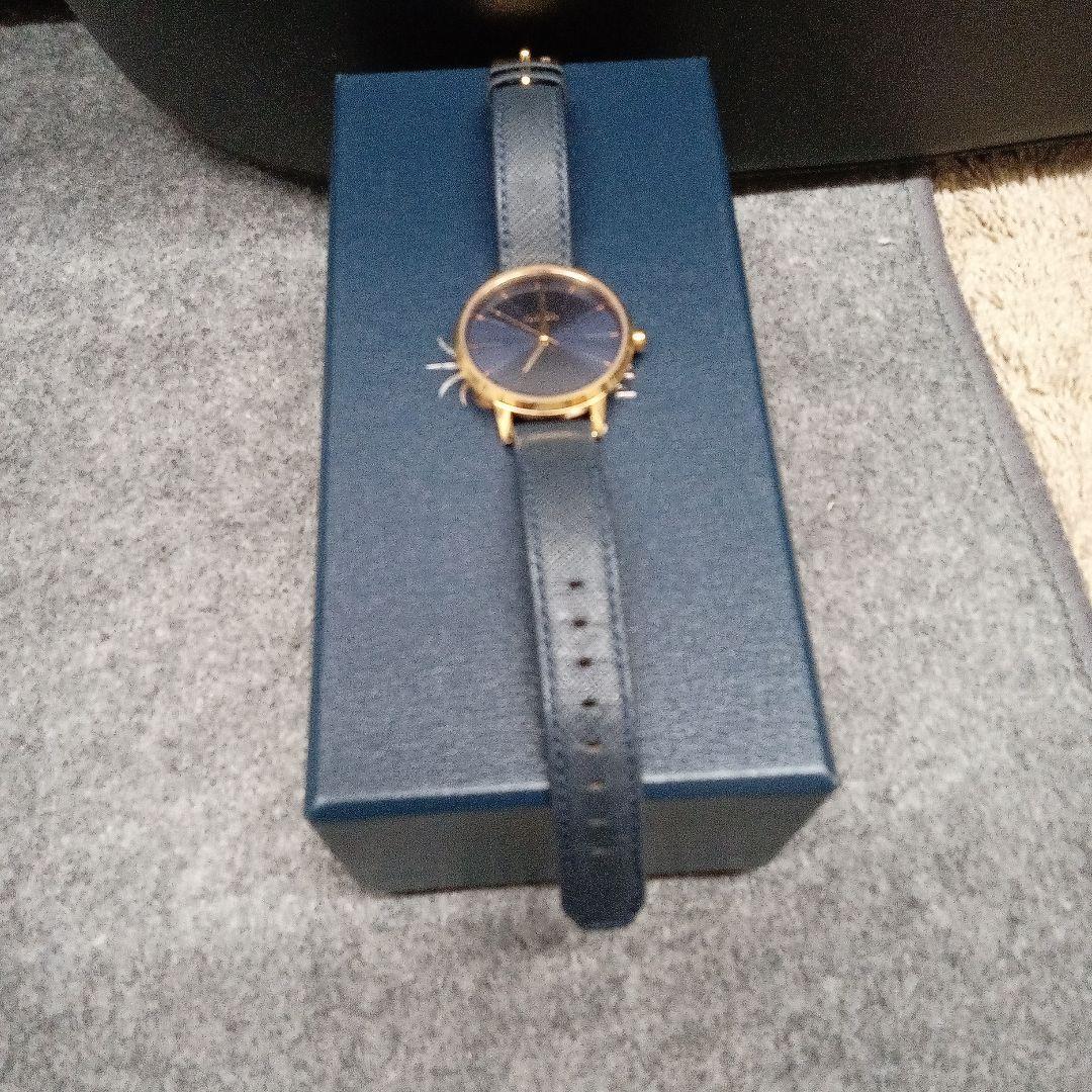 Used NIXON THE KENSINGTON Wristwatch Navy Gold