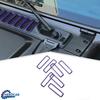 Purple Engine Hood Air Outlet Vent Trims Cover Frame for Jeep Wrangler JL JT 18+