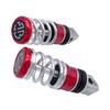 1 Pair Spring Foot Rest Motorcycle Front Footrests  Anti-Slip Foot Rest Scooter Foot Pegs for Yamaha Sukuzi Hond etc Moto Pedals
