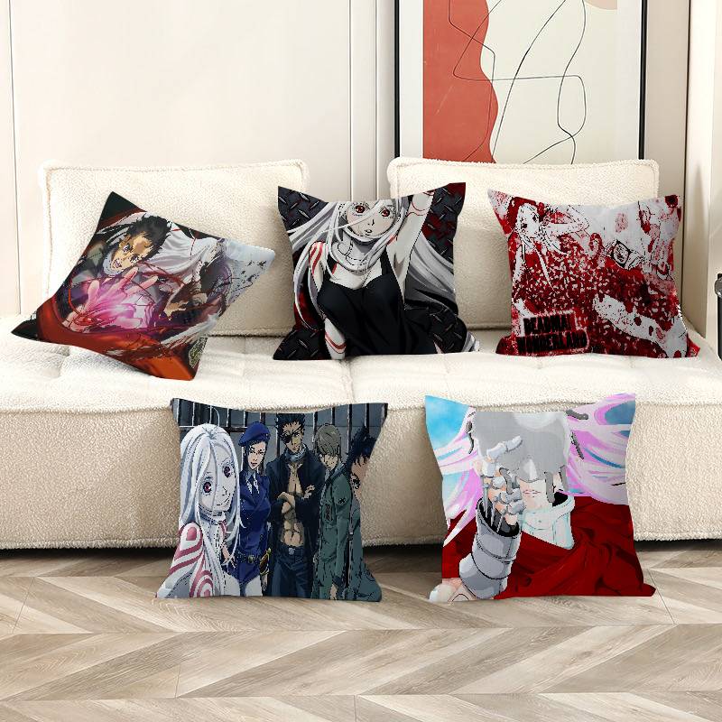 Anime D-DEADMAN W-WONDERLAND Stitch Lucky Dragon Pillow Cover Sofa Cushion Cover Home Room Decoration Children Gift