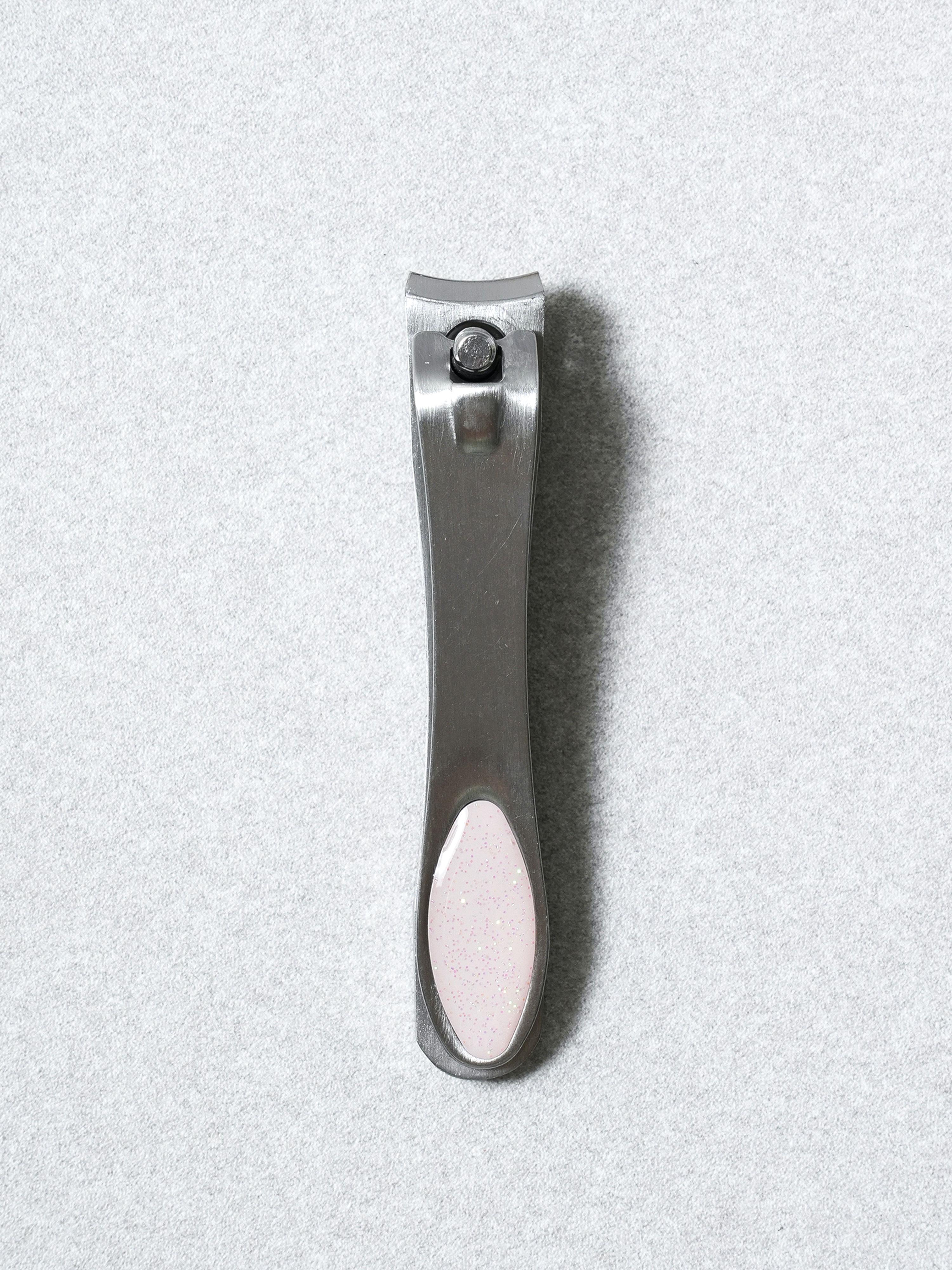 Stainless Steel Medium Nail Clipper with Color Accent 1ea