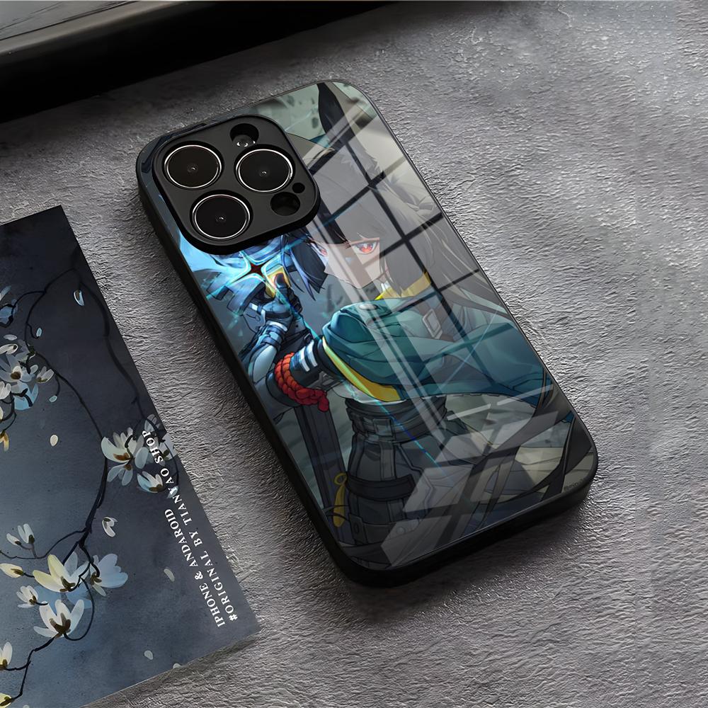 Zenless Zone Zero Miyabi Phone Case For IPhone 17 Air 16 E Pro Max 15 14 13 Mini 12 Pro 11 Max Plus Black Glass Cover