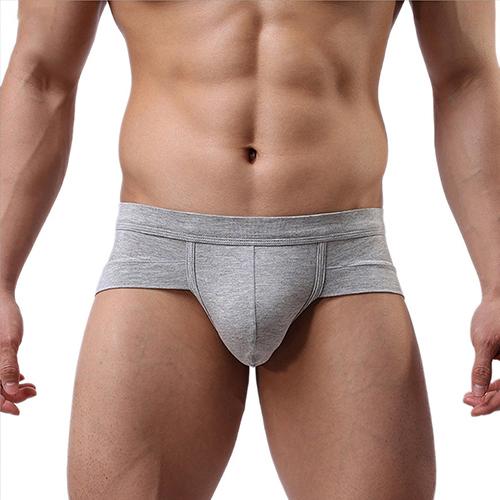 Herrsexiga Bulge Pouch Underkläder Trosor Mjuk Elastisk Modal Low Rise kalsonger