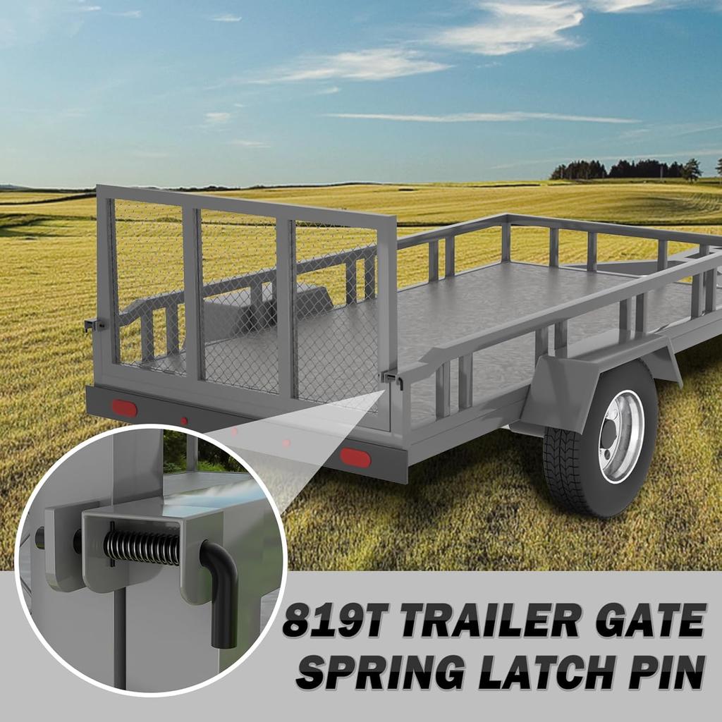 819T Trailer Gate Spring Latch Kit with Extra P 2 Pack Trailer Gate P Heavy Duty Trailer Gate Latch Repair Kit for Carry-On Utility Trailers