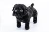 Miyabi Kinkazan Plush Toy, Black Chinchilla and Bulldog, MI-BDCCBK