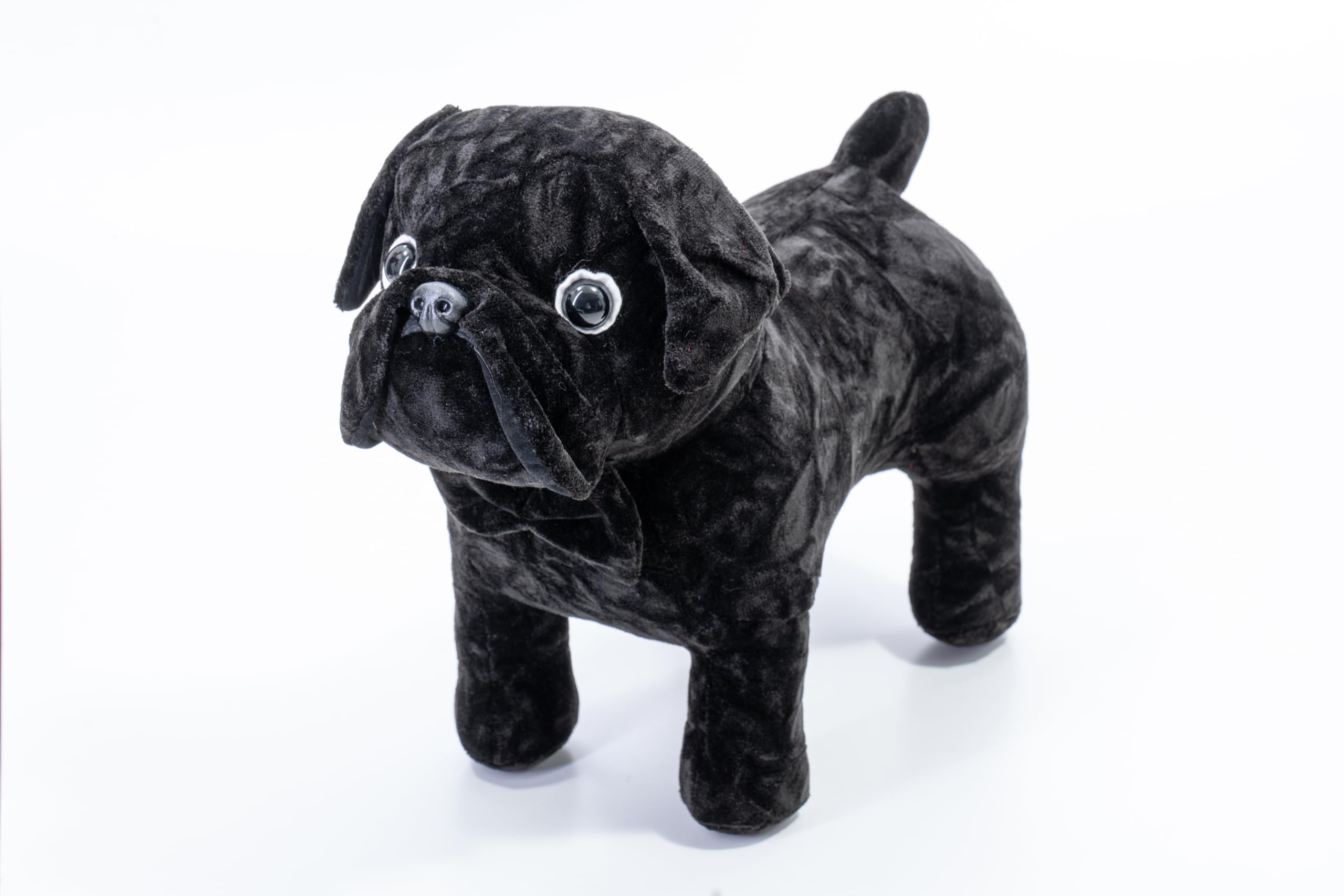 Miyabi Kinkazan Plush Toy, Black Chinchilla and Bulldog, MI-BDCCBK