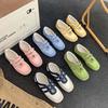 Dexun Shoes Women's 2025 New Summer Thin Fashion with Skirts Lightweight Velcro Casual Forrest Gump Board Shoes