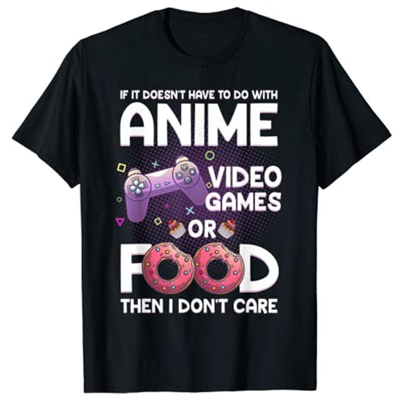 Anime Art for Women Unisex Teen Boys Gamer AnimeLovers TShirt Life Style Tee Tops Video Game Cartoon Unisexga Graphic Clothing Gift