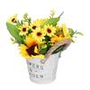Simulation Sunflower Potted Plant High Simulation Dining Table Bonsai Fake Flower Yellow for Home