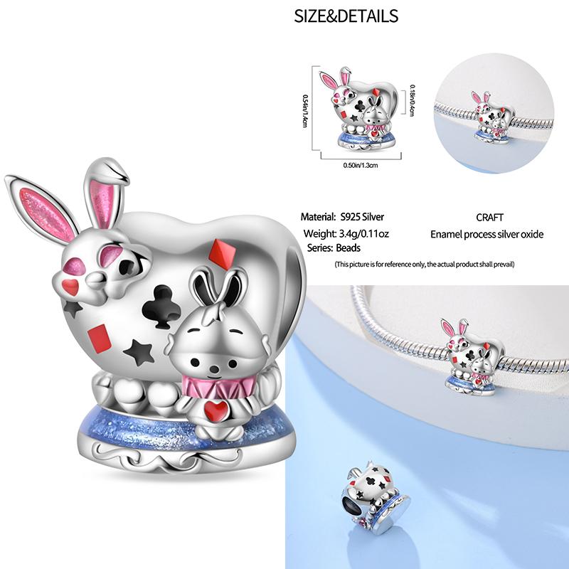 100% Copper Exquisite Tarot Cards Bracelet Pendants Blood Red Fire Snake Rose Charms Beads Diy Jewelry For Women