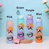 750ML Demon Slayer Cartoon Plastic Gradient Water Cup Portable Leak Proof Water Bottle Student Outdoor Sports Travel Water Cup