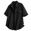 Loose Lapel Fashion T-shirt Short-sleeved Top Shirt Plus Size Men