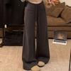 Loose Casual Pants Women Drawstring Wide Leg Pants Fashion Straight Leg Pants  Gym