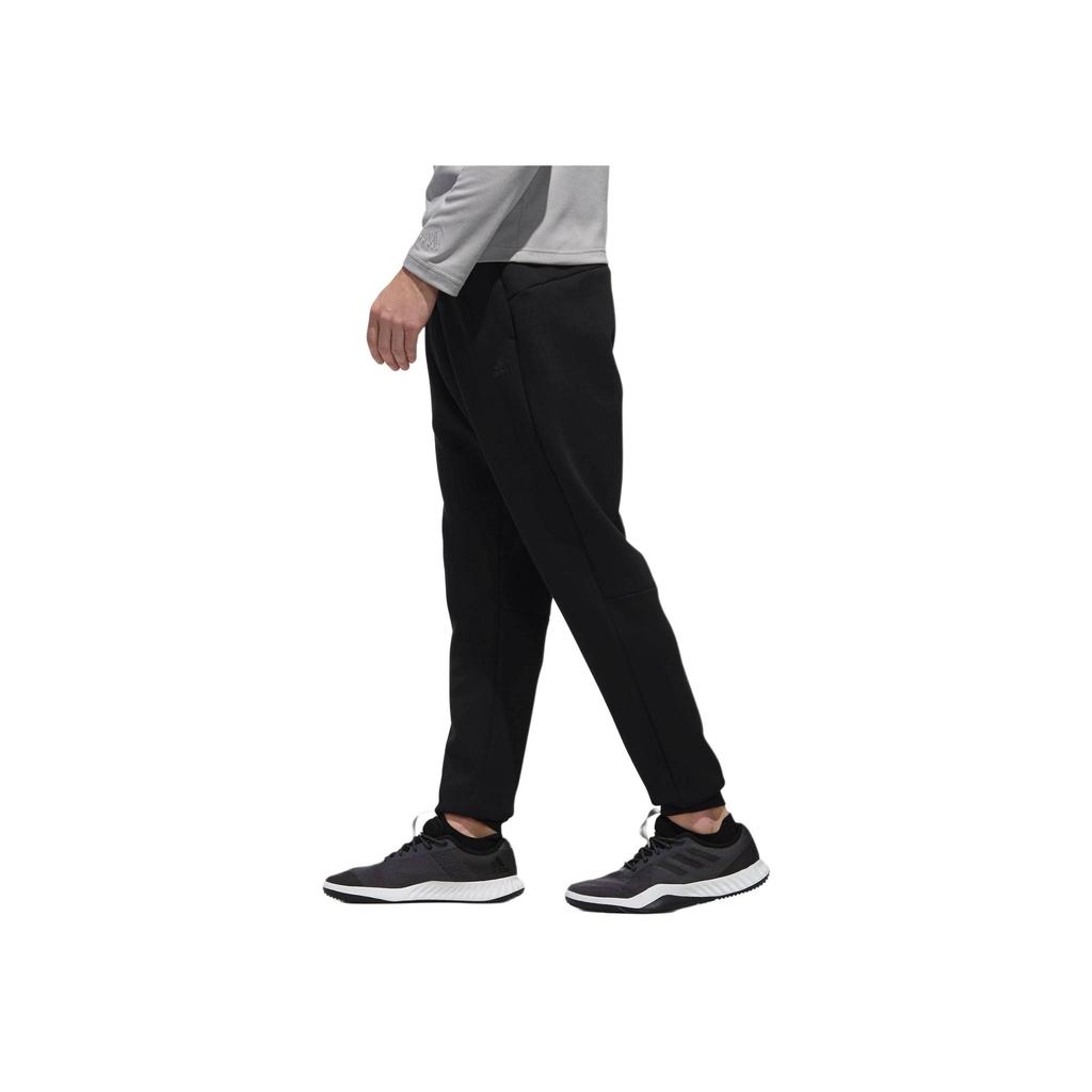 Adidas Comfortable Stylish Sweat-Wicking Knitted Sports Pants Men Bottoms Black DV0967