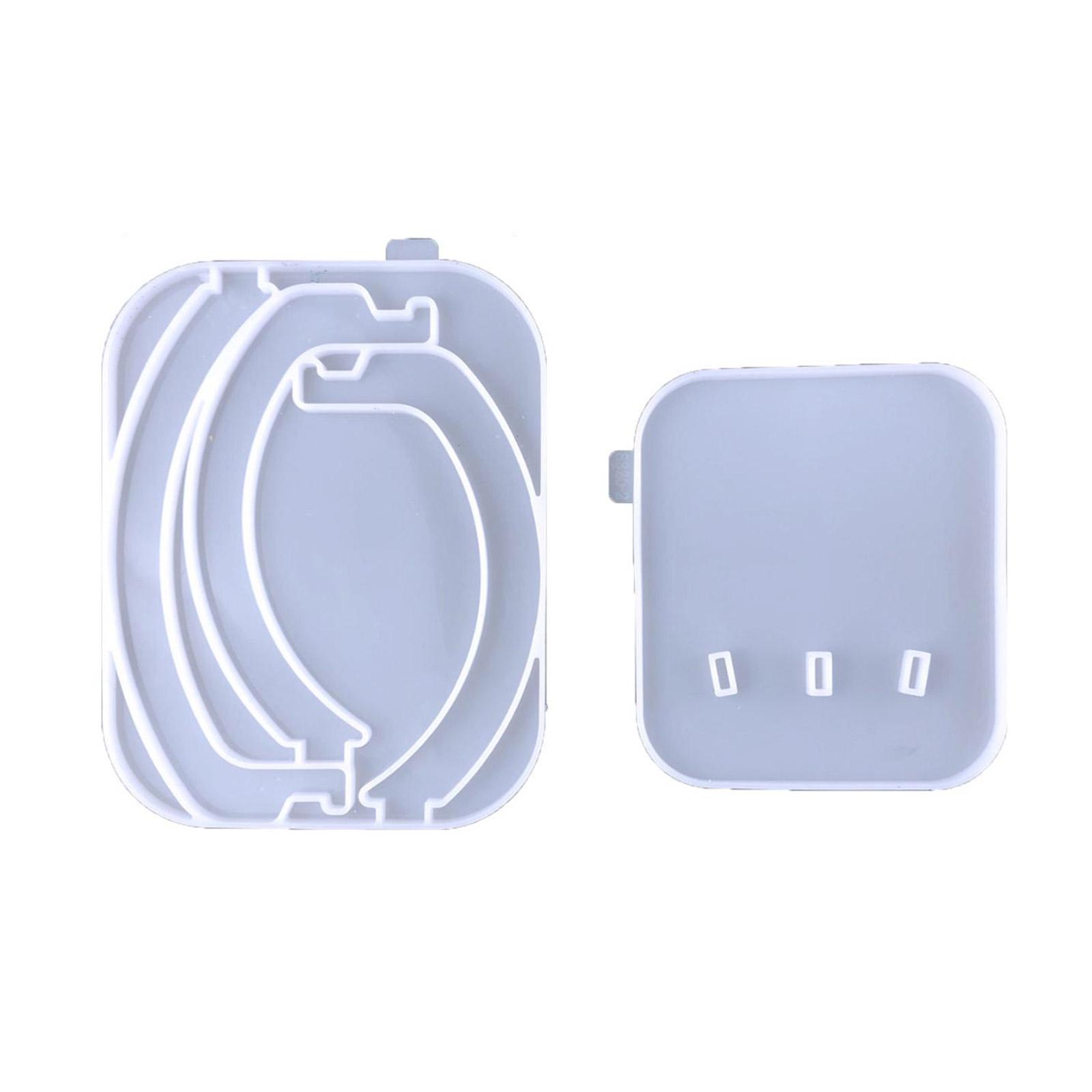 

Набор из 2 форм для подставки под медали, включая силиконовую форму для держателя стойки для ключей и квадратную форму для основания прозрачный