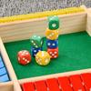 Colorful Wooden Four-Sided Number Folding Board Game Interactive Dice Card Game for Toddlers, Develops Fine Motor Skills Cognitive Abilities,