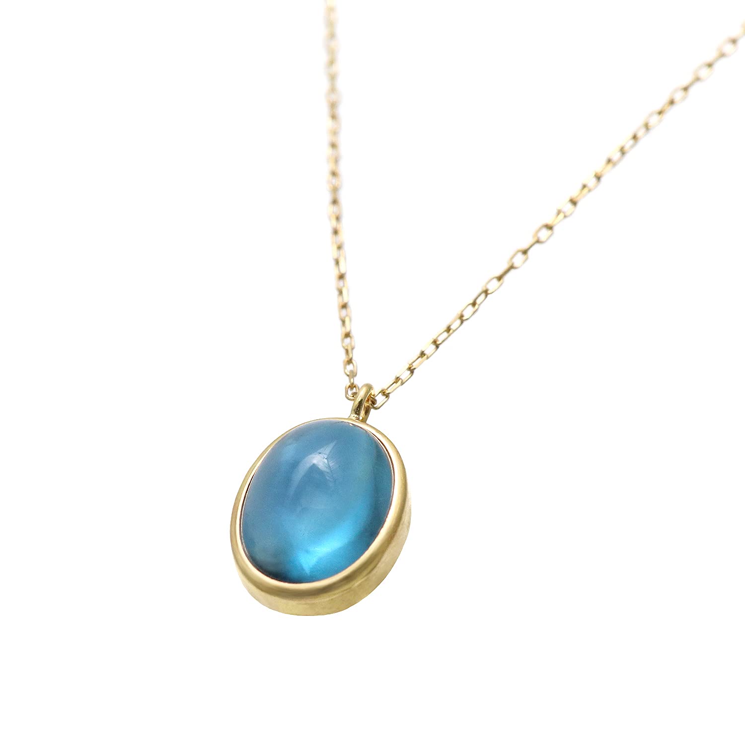 

Ожерелье London Blue Topaz из 18-каратного желтого золота 18 карат K18 One Piece [Barzaz] Женское синий
