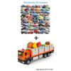 1:32 Alloy Diecast Transport Vehicles Models Cars Toys Slide Forward Fruit Vegetable Transportation Engineering Car Boys Gifts