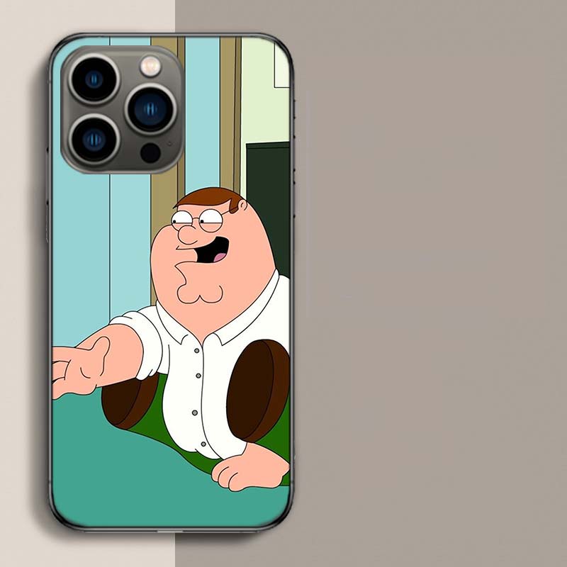 F-Family Funny Guy Phone Case For Iphone 17 Air 15 Pro 14 Plus 16 Pro Max 17E 16E 12 13 Mini 11 Cover Cute Fundas