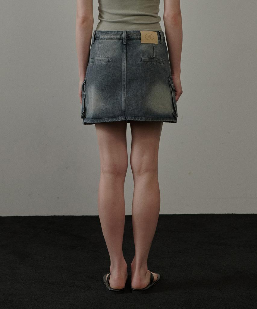 Pandora Fit Elga Cargo Denim Skirt