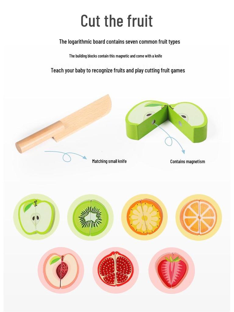 Children's Educational 5-in-1 Puzzle Board: Fishing, Numbers, Fruits & Building Blocks.