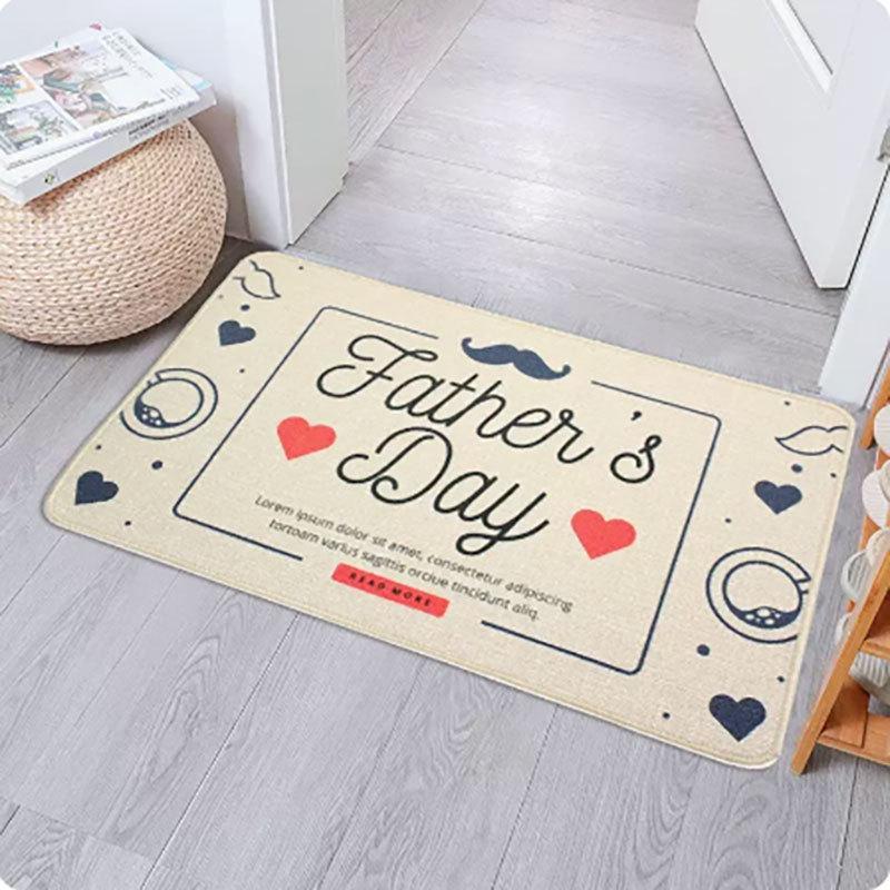 Entrance Mat Linen Carpet Living Room Mat Entrance Door Mat Household Non Slip Foot Mat