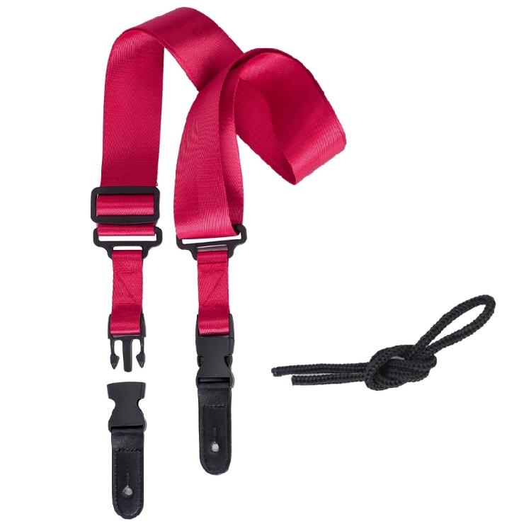 Length Adjustable Guitar Belt with Quick Release Clips Nonslip Soft Nylon Guitar Strap for Electric Acoustics Guitar
