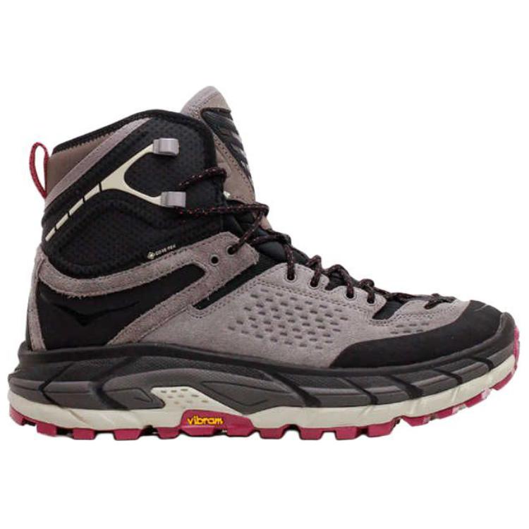 HOKA One One Tor Ultra Comfortable Soft Non-Slip Wear-Resistant High-Top Hiking Shoes Unisex Hiking Shoes Gray Black 1153190F-BNTT