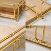 With Wooden Base Napkin Holder Square Design Flat Napkin Dispenser Tissue Organizer  Home Kitchen