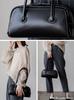 VITAFELICE Women's Long Handle Mini Boston Bag (NSB-30230P) (Black)