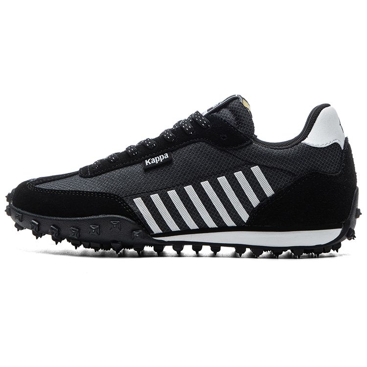 Kappa Classic Versatile Non-Slip Durable Synthetic Leather Low-Top Casual Running Shoes Unisex sneakers Black K0DU5MG16CJ-990