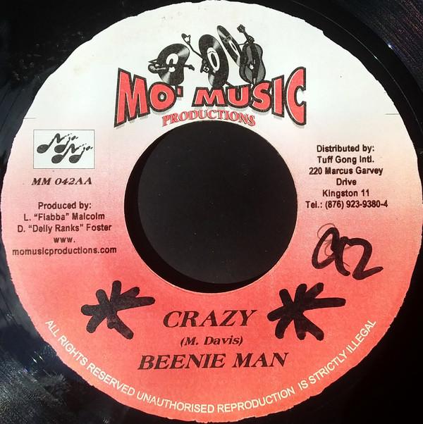 

7inch Record BEENIE MAN - Crazy MM042 Mo Music Produ 1999 Jamaica Reggae, Ska & Dub Used