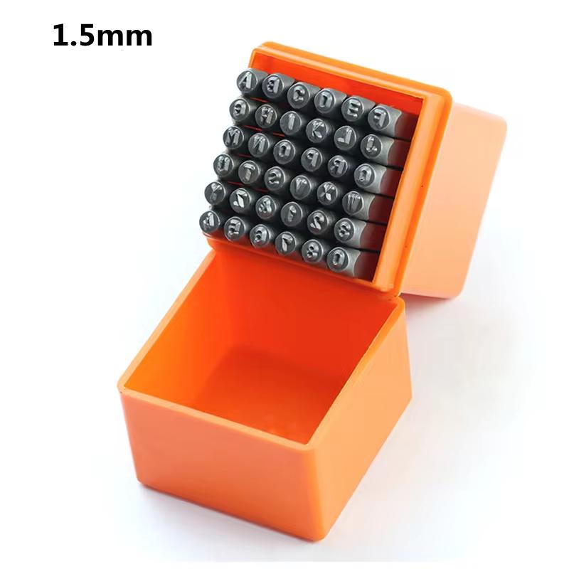 

1,5-8 мм Пуансон для печати цифр и букв из нержавеющей стали Набор пуансонов для штамповки букв и цифр Закаленный металл Инструмент для штамповки кожи